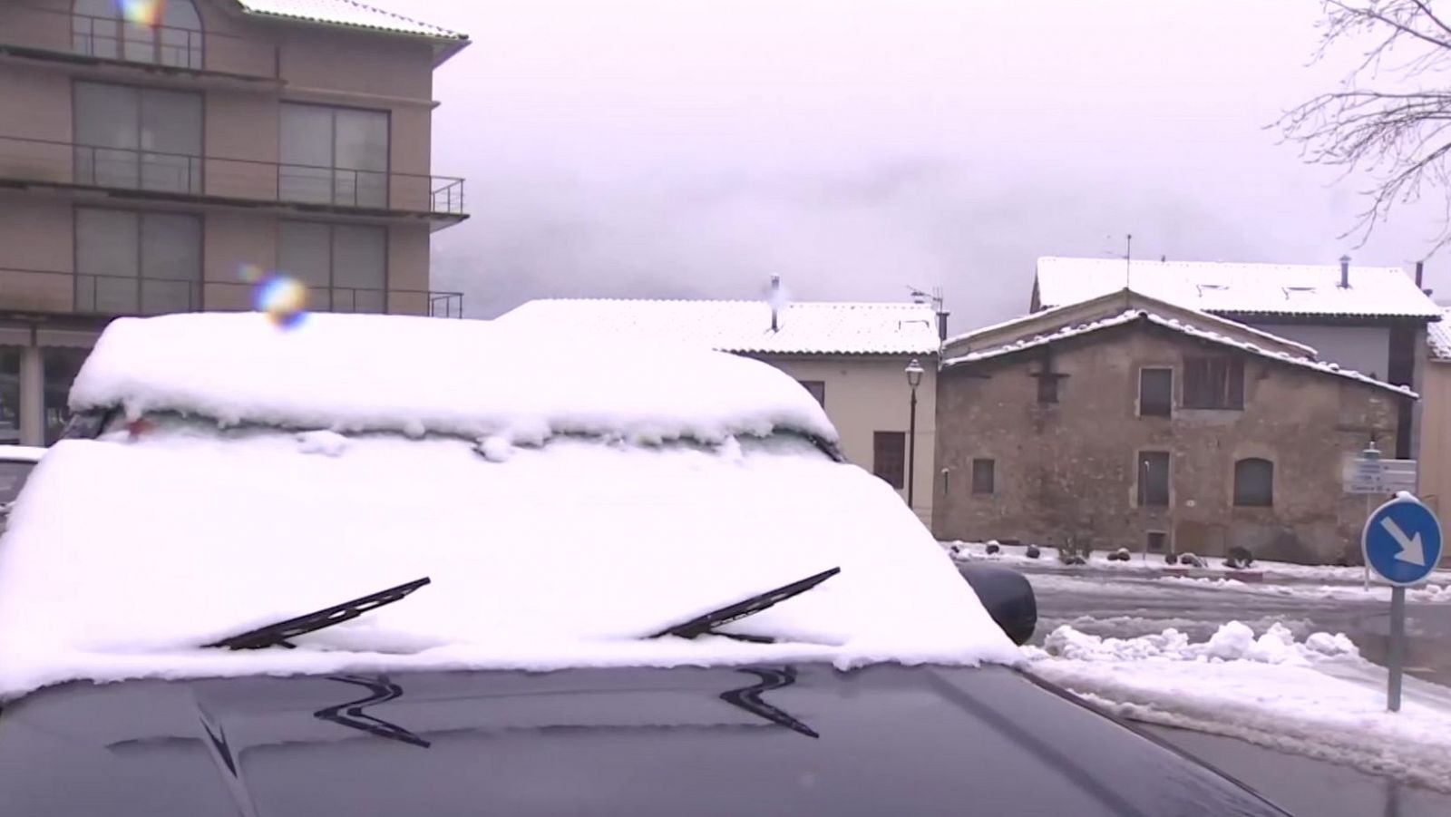 Dissabte de neu i pluja: una de les nevades més importants de l'hivern