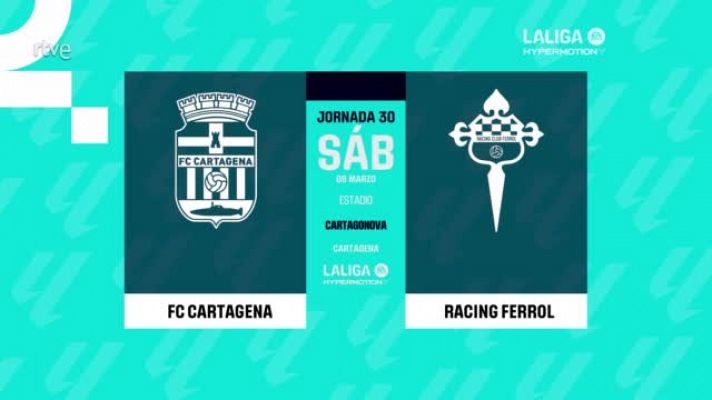 Cartagena - Racing Ferrol: resumen partido de la 30ª jornada