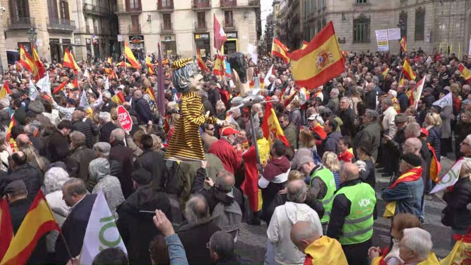 Concentració a Barcelona contra l'amnistia