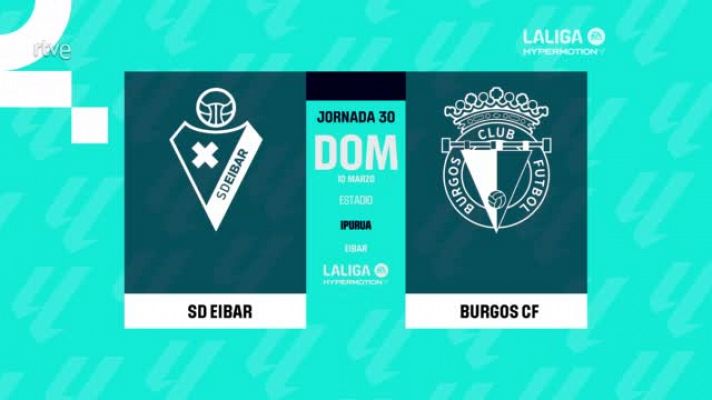 Eibar - Burgos: resumen del partido, 30ª jornada de la Liga | 2ª