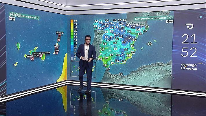 El tiempo - Nevadas significativas en montañas de la mitad norte