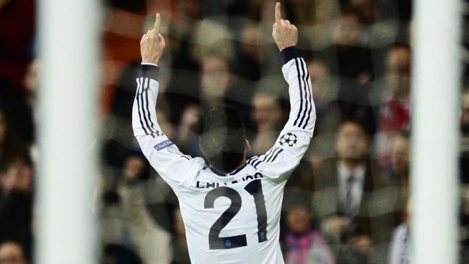 El madridista Callejón ha marcado el segundo gol  de su equipoante el Ajax de Amsterdam. Lo ha hecho en el minuto 28, tras un gran pase de Modric.