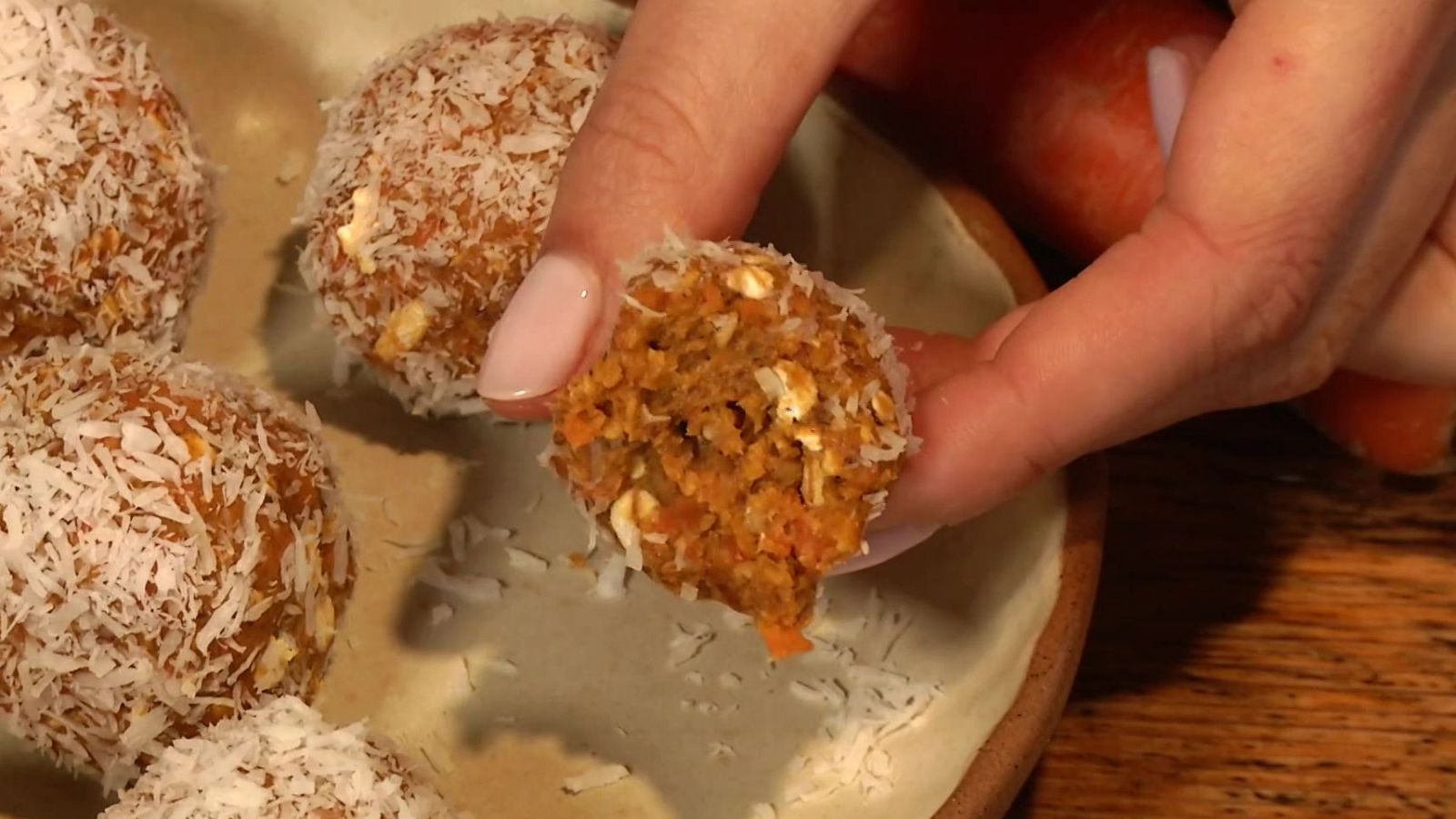 Receta de bolitas de carrot cake de la chef Marta Verona