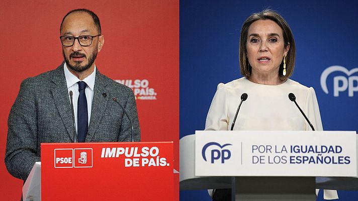 Telediario 2 - El PSOE y el PP se cruzan reproches sobre las primeras versiones del 11M en el 20 aniversario del atentado