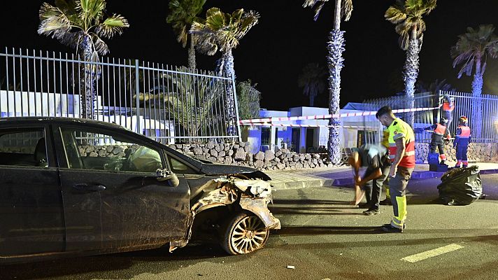 La mujer que causó un atropello múltiple en el sur de Lanzarote da positivo en alcohol y drogas