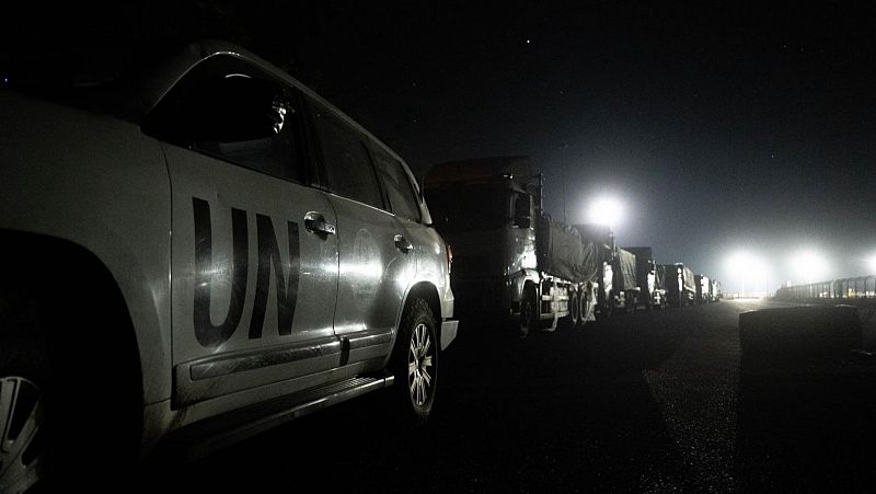 La ONU logra enviar un convoy de seis camiones con alimentos a la ciudad de Gaza