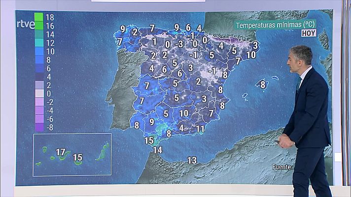 El tiempo - Posibles brumas y bancos de niebla matinales en el norte de Galicia, costa catalana, del norte de Murcia y del sur de Mallorca