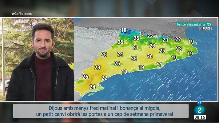 El temps - Petit canvi abans d'un final de setmana càlid als migdies