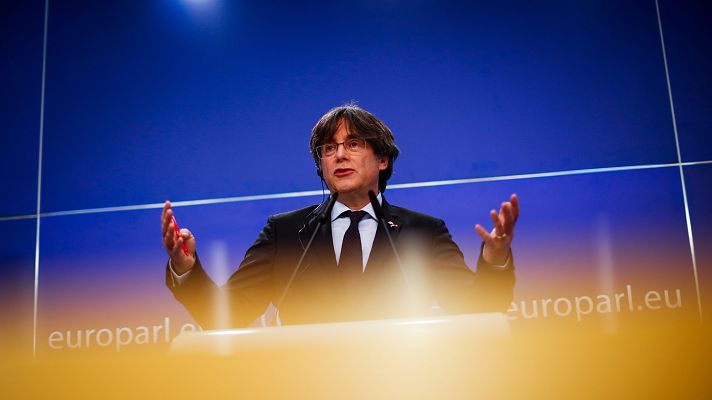 Telediario 1 - Puigdemont, posible candidato de Junts