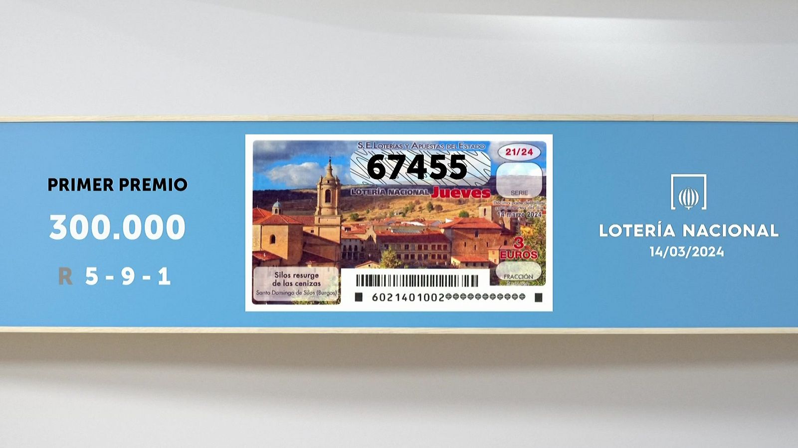 Sorteo de la Lotería Nacional del 14/03/2024 - Ver ahora