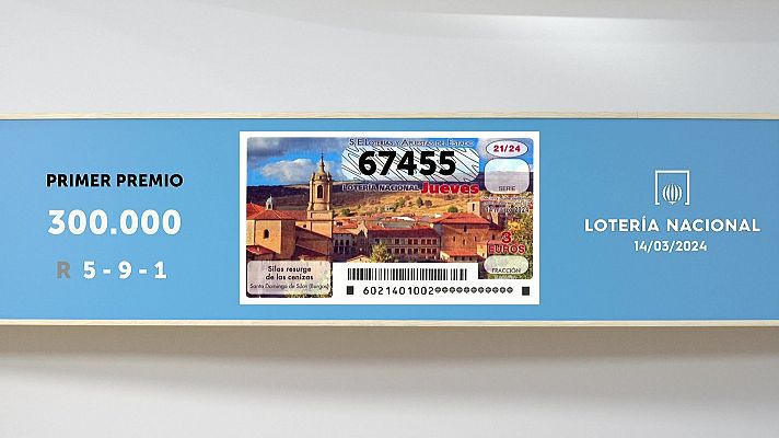 SELAE - Sorteo de la Lotería Nacional del 14/03/2024