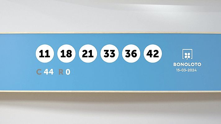 SELAE - Sorteo de la Lotería Bonoloto del 15/03/2024
