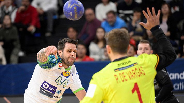 Balonmano - Recital de paradas de Gonzalo Pérez de Vargas contra Eslovenia