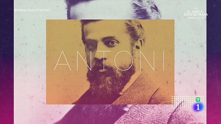 Antoni Gaudí, tercer puesto en 'El mejor de la historia 5'