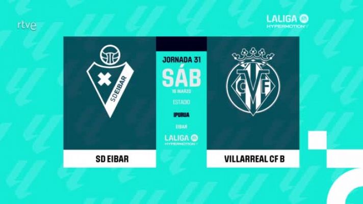 Eibar - Villarreal B: resumen del partido, 31ª jornada