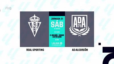 Sporting - Alcorcn: resumen del partido, 31 jornada. Ver en RTVE Play