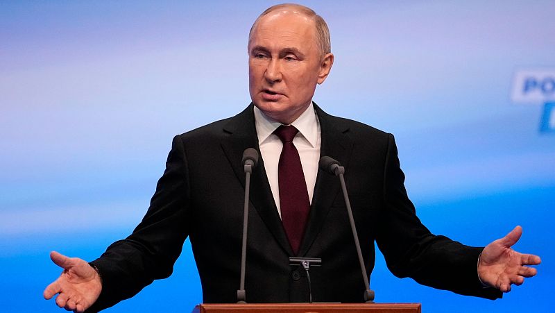 Putin, reelegido para un quinto mandato en Rusia con un 87% de los votos