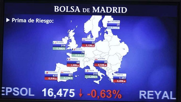 Informativo 24h - La Bolsa pierde los 7.900 y la prima de riesgo supera los 400 puntos