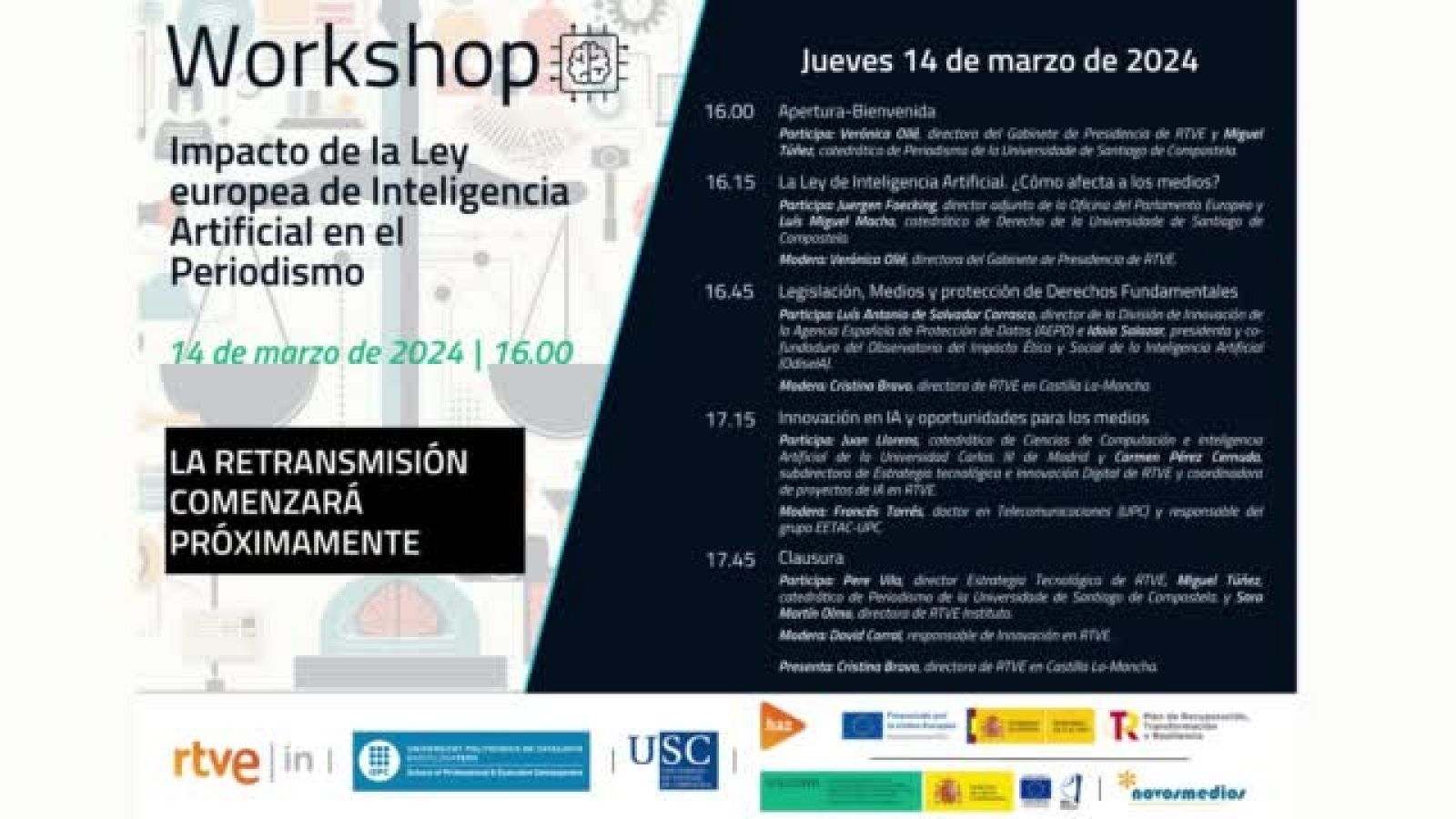 Workshop - Ley europea de Inteligencia Artificial en el Periodismo | Ver