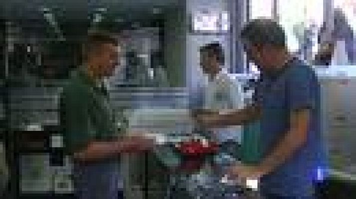 Telediario 1 - Se sortea un puesto de trabajo