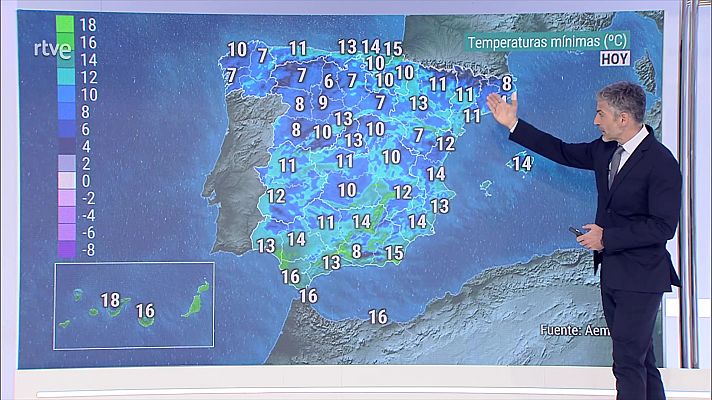 Chubascos y tormentas en norte y centro peninsular