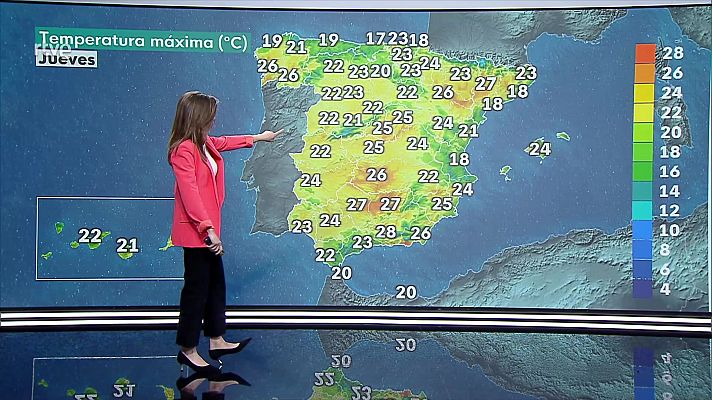 Descenso generalizado de las temperaturas