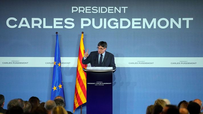 La tarde en 24h - Puigdemont anuncia su candidatura a las elecciones catalanas: "Es el momento de estar aquí"