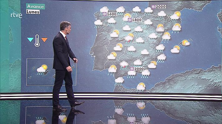 El tiempo - Viento fuerte en Canarias, Estrecho, Alborán, litorales de Galicia y del sureste peninsular