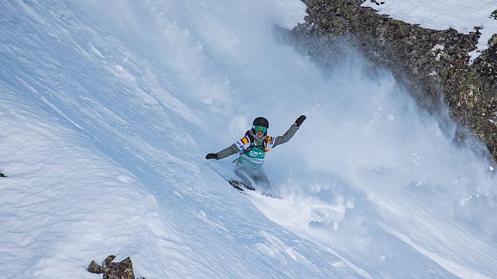 La snowboarder española Núria Castán, subcampeona del mundo del Free World Tour 2024