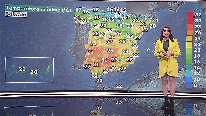 Descenso de las temperaturas máximas en el Cantábrico, norte de Galicia y Canarias - ver ahora