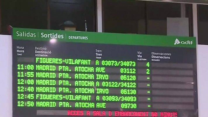 L'Informatiu - 40.000 places de tren extres a tota Espanya