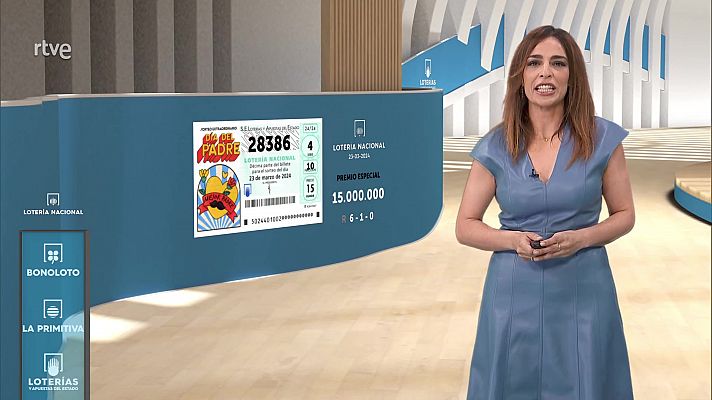 Sorteo de la Lotería Nacional del 23/03/2024