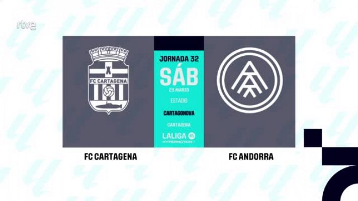 Cartagena - Andorra: resumen del partido de la 32ª jornada