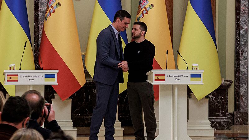 Sánchez reitera a Zelenski el apoyo de España a Ucrania | Ver