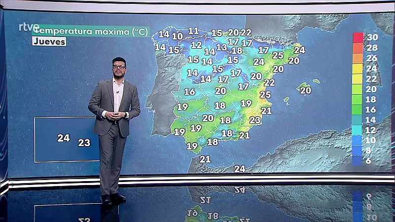 Chubascos y tormentas localmente fuertes y/o persistentes en las islas Canarias - ver ahora