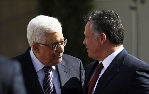 Telediario 1 - Abdala II visita Palestina