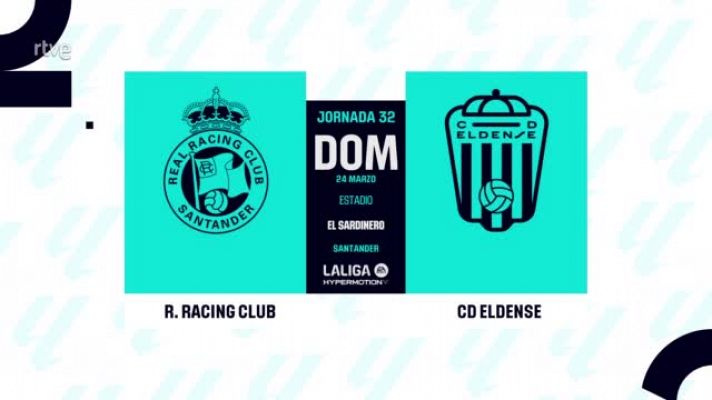 Racing - Eldense: resumen del partido, 32ª jornada | Segunda