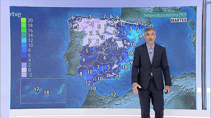El tiempo - Descenso notable de las temperaturas en la Península