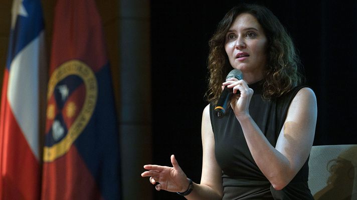 Telediario 2 - Ayuso asegura estar "al margen" de la causa sobre su pareja y el PSOE pide su dimisión