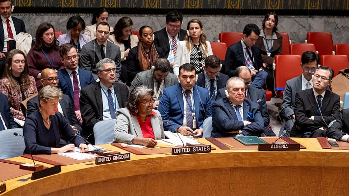 Telediario 2 - EE.UU. asegura que la resolución de la ONU sobre un alto el fuego en Gaza no es vinculante