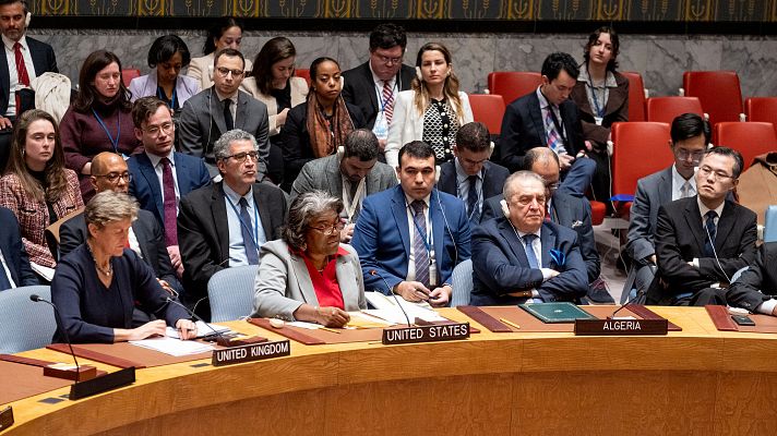 Telediario 2 - EE.UU. asegura que la resolución de la ONU sobre un alto el fuego en Gaza no es vinculante