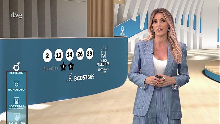 Loterías - Sorteo de la Bonoloto y Euromillones del 26/03/2024