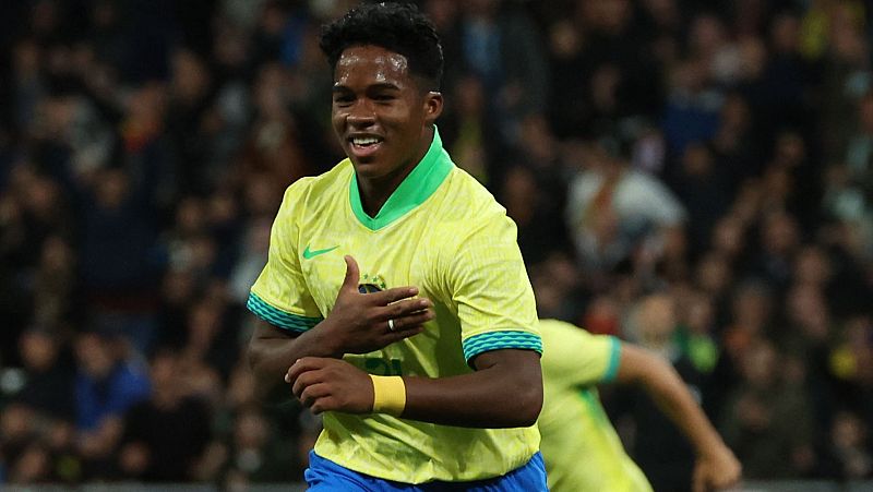 España - Brasil | Endrick ya enamora al Bernabéu - Fútbol | Ver