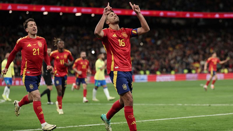 España - Brasil | Rodri repite gol de penalti - Fútbol | Ver