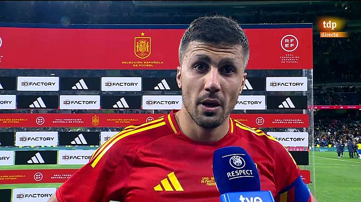 Rodri: "Le dedico los dos goles a mi abuelo"