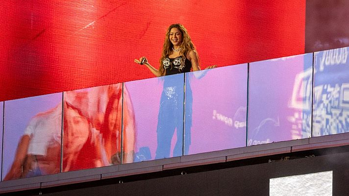 Telediario 1 - Shakira ha presentado su nuevo disco en Times Square, en Nueva York