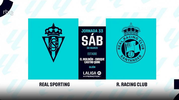 Sporting - Racing Santander: resumen del partido, 33ª jornada | 2ª
