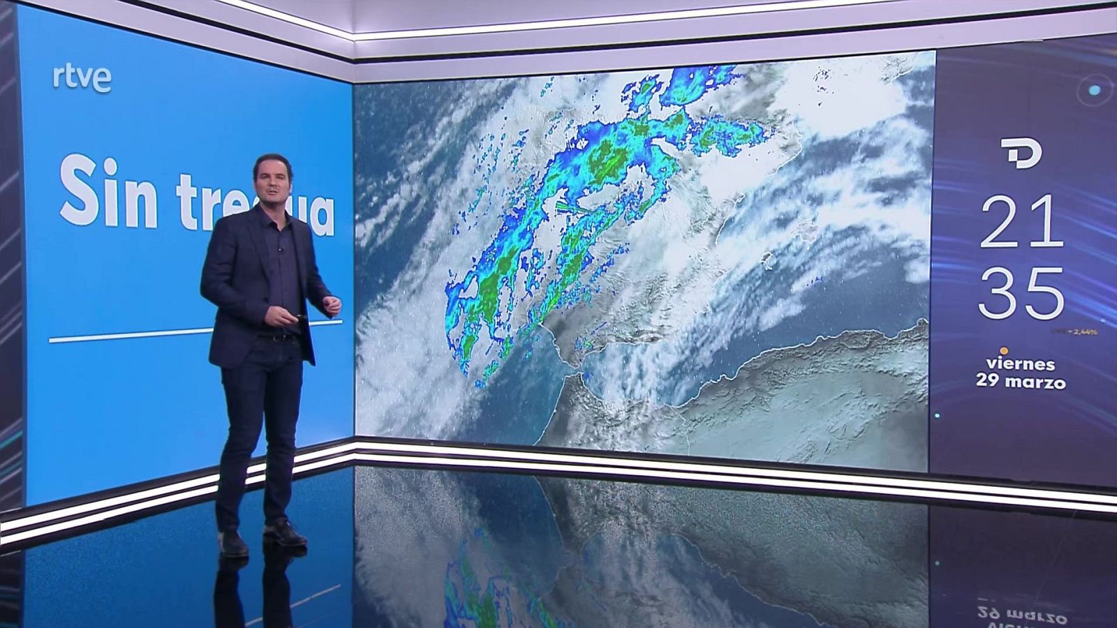 Cota de nieve bajando a 800/1400 m. Intervalos de viento fuerte en la costa de Galicia, Pirineos, Ampurdán, tercio sureste peninsular y Canarias - ver ahora