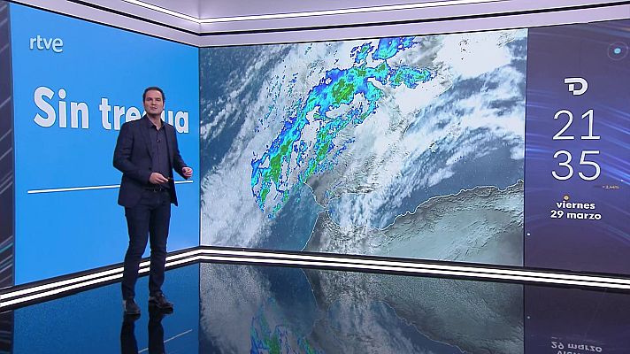 El tiempo - Cota de nieve bajando a 800/1400 m. Intervalos de viento fuerte en la costa de Galicia, Pirineos, Ampurdán, tercio sureste peninsular y Canarias