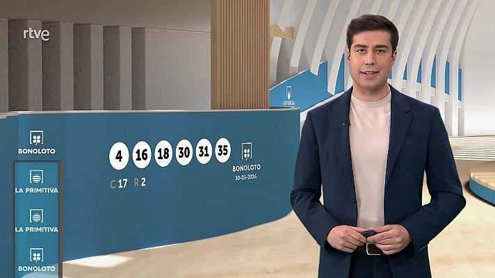 Loterías - Sorteo de la Bonoloto y Primitiva del 30/03/2024